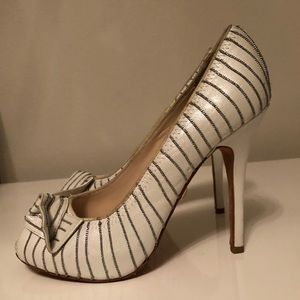L.A.M.B peep toe pumps